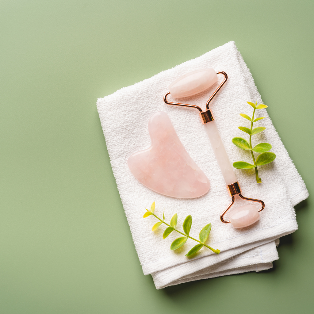 The benefits of using Gua Sha and Rose Quartz rollers